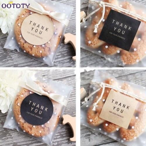 10 Sheets 60Pcs Thank You Square Circle Handmade Sticker Label Seal For Cake Packaging Gift Envelope Decor