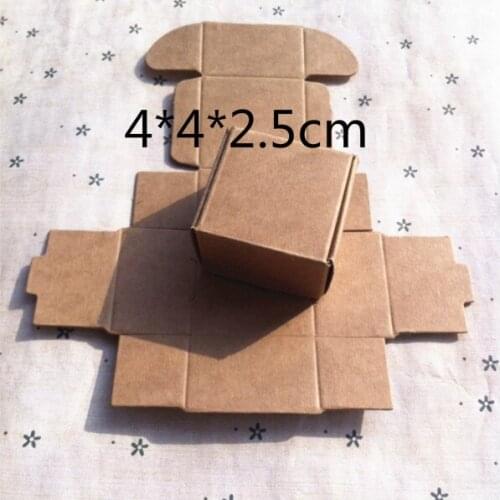 4*4*2.5cm Festive Party Supplies Event Gift Boxes Handmade paperboard Small Sugar Ornaments Carton Receiving Box 100pc/lot