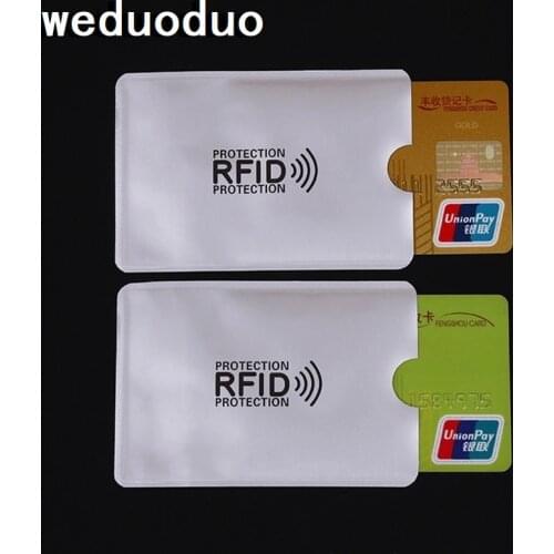 5PCS Anti RFID Blocking Reader Loc Credit Card Holder Aluminium Bank ID Card Cover Port Card Cases RFID Protection Card Case