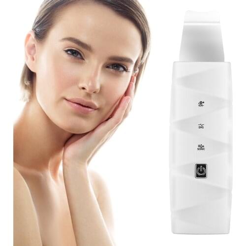 Heat Skin Scrubber Ultrasonic Facial Skin Scrubber Electric Peeling Shovel Blackhead Removal Pore Cleaner Constant Temperature