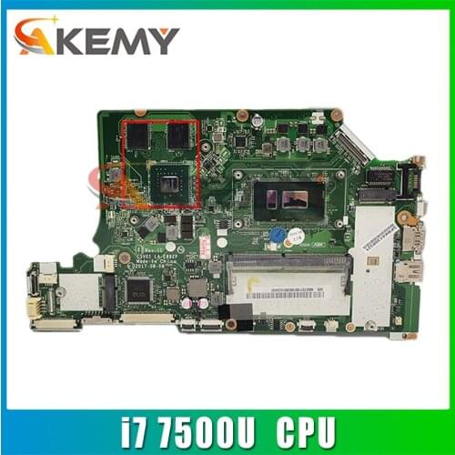 C5V01 LA-E892P For ACER A515-51G A615-51G A615-51 A315-53G Laptop motherboard CPU i7 7500U N16S-GTR-S-A2 DDR4 Test Ok Mainboard