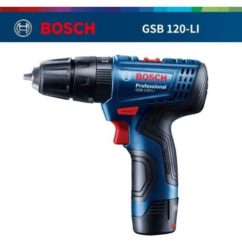 Bosch Professional 0 601 9F3 070 GSB 120 LI Professional 12V with 2 x 1.5 Ah Batteries with Charger and Carry Case Blue matkap