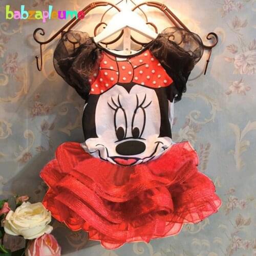 Summer Fashion Kids Clothes Suits Children Clothing Sets Cartoon Mouse Top+Skirts Two-Piece Baby Girls Outfits 0-7Years BC1110