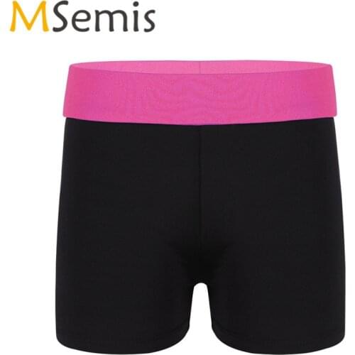 Kids Girls Swimsuit for Gymnastics Leotard Shorts Ballerina Ballet Dancewear Activewear Bottoms for Sports Gymnastic Workout