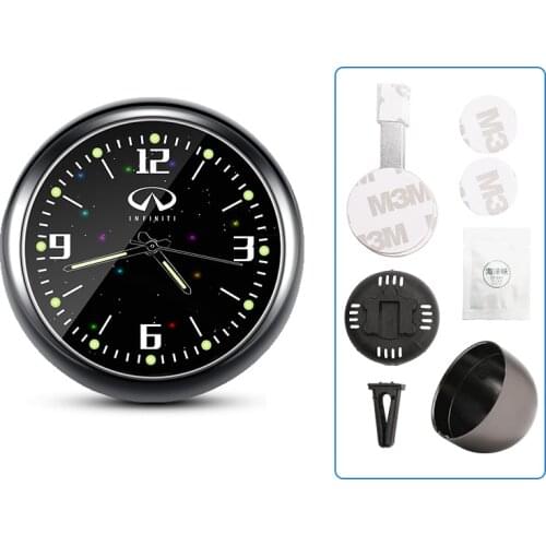 For Infiniti FX35 Q50 Q30 ESQ QX50 QX60 QX70 EX JX35 G35 G37 Car clock style Kadjar sticker Watch decoration Accessories