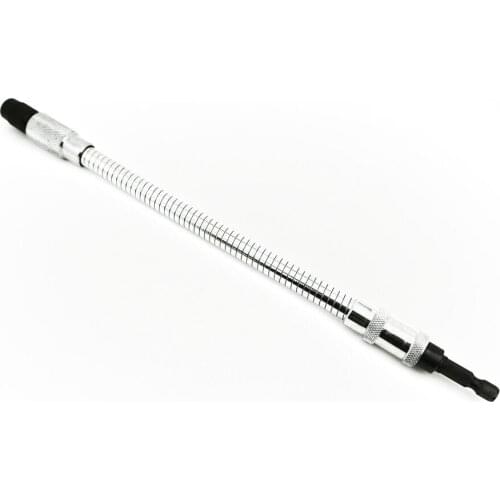 Flexible Snake Extension Rod Sleeve Drill Screwdriver Shaft 1/4" Adaptor 28cm