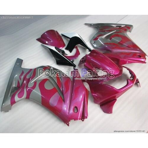 Hot Sales,For Kawasaki ABS Fairings Ninja ZX 250R ZX250 2008-2012 Purple Grey Body Kit EX250 08 09 10 11 12 (Injection molding)