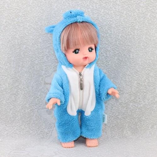 Handmade Lovely Jumpsuit for Mellchan Baby Dolls 9-11inch Newborn Doll Dress up Accessory Girl Gifts