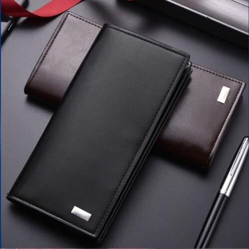 Men Wallets hasp clutch bag Card Holder soft Male Purse Large Capacity zipper phone bag 2021 Wallet For Men billetera hombre