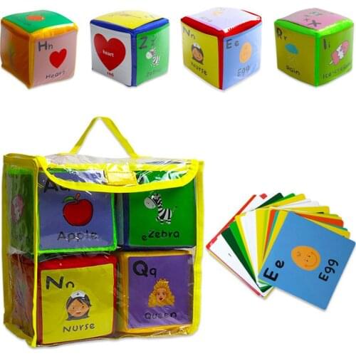 Newborn Baby Soft Blocks Grab Stack Building Blocks Educational Toys for Children Birthday Christmas Gift