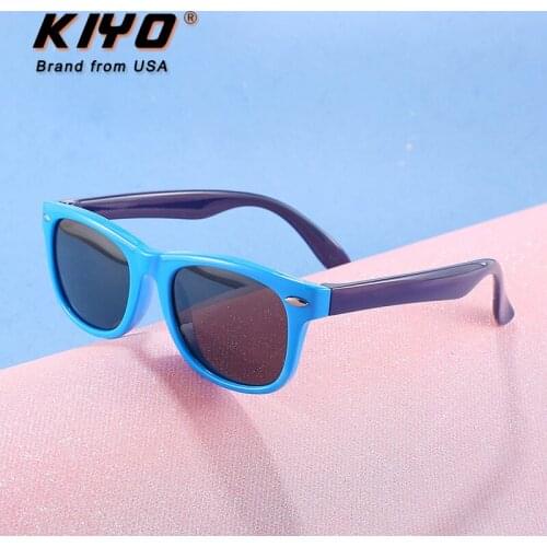 KIYO Brand 2021 New Kids Square Polarized Sunglasses PC Fashion Sun Glasses High Quality UV400 Driving Eyewear 802