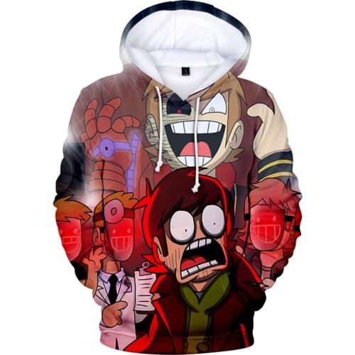 2021 New Eddsworld 3D Prints Hoodies Women Men Fashion Long Sleeve Hooded Sweatshirt Hot Sale Casual Streetwear kids pullover