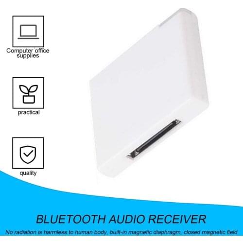 New Black & White v2.0 A2DP Music Receiver Adapter For Phone 30 Pin Dock Docking Station Speaker with 1 LED