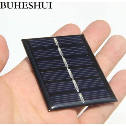 BUHESHUI 0.3W 3V 100MA Solar Panel Polycrystalline DIY Solar Toy Panel Charger For 2.4V Battery Study Epoxy 65*48MM 20pcs