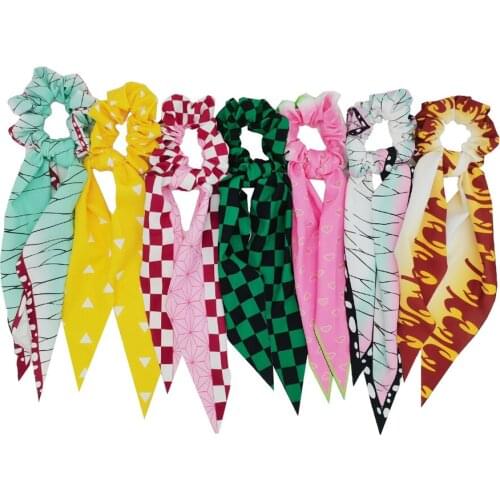 Demon Slayer Headband Anime Cosplay Tengen Uzui Rengoku Shinobu Headpiece Girls Kawaii Headwear for Women Anime Decor