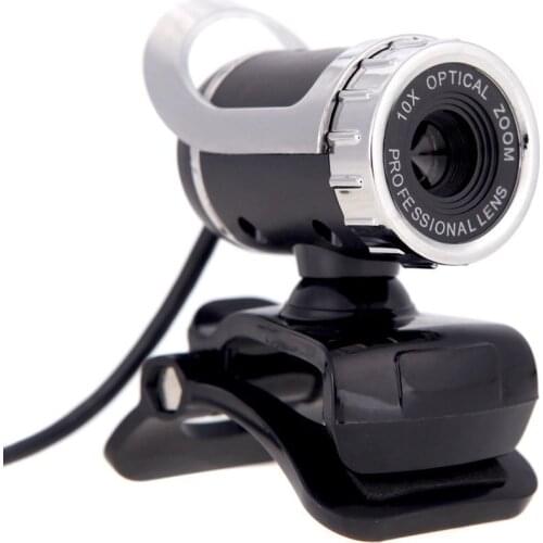 USB 2.0 12 Megapixel HD Camera Web Cam 360 Degree with MIC Clip-on for Desktop Skype Computer PC Laptop