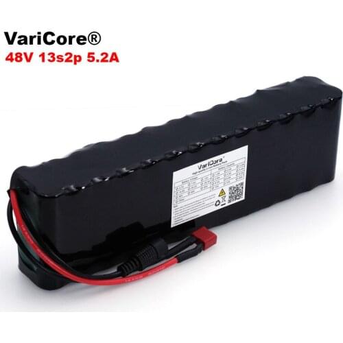 VariCore 48V 5.2ah 13s2p high Power 5200mAh 18650 Battery Electric Vehicle Electric Motorcycle DIY Battery 54.6V BMS protection