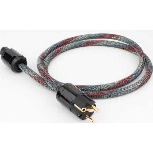 Hi-END 8cores Western Electric RED COPPER EU AC POWER CORD CABLE With P-029E C-029 Plug AC cable