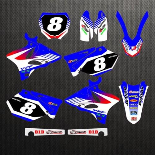 YZ125/250 Graphics Stickers Backgrounds Decals For YAMAHA YZ125 YZ250 YZ 2002 2003 2004 2005 2006 2007 2008 2009 2010 2011-2014