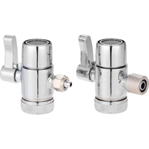 1Pc Faucet Adapter Diverter Valve Counter Top Water Filter 1/4 Inch 3/8 Inch Tube Connector For Ro water Purifier System