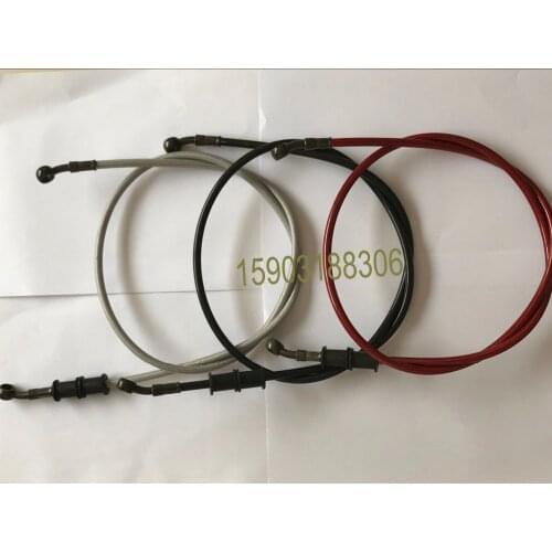 120cm Colorful Motorcycle Motorbike Braided Stainless Steel PVC Coverred Brake Clutch Oil Hose Line Pipe