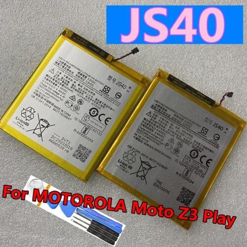 3000mAh JS40 High Quality Battery For MOTOROLA Moto Z3 Play XT1929-1 XT1929-4 XT1929-5 XT1929-6 XT1929-8 Mobile Phone