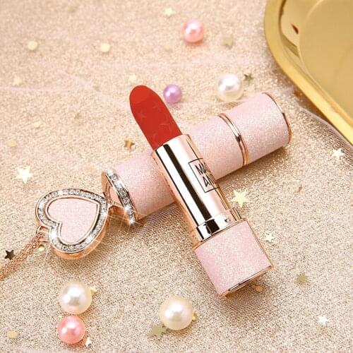 Velvet Necklace Lipstick Matte Waterproof Non-fading Non-stick Cup Girl Heart Lipstick Velvet Necklace Lipstick Nourish