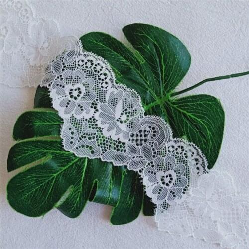 White 5-6.5CM Spandex Stretch Lace Lndonesian Bridal Dress S2171