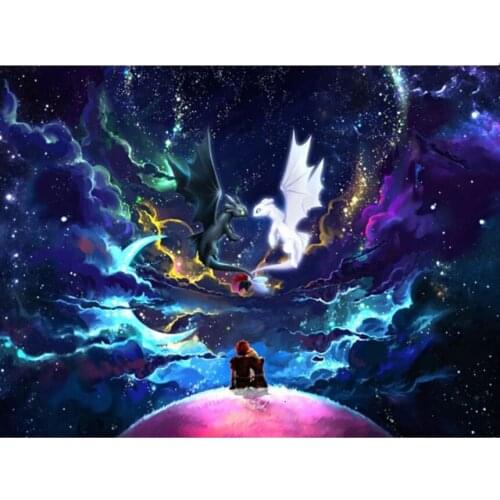 DIY diamond embroidery love Dragon 5D Diamond painting Cross Stitch full square/round Rhinestone mosaic home decoration