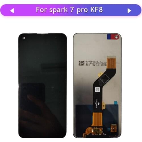 For Tecno spark 7 pro kf8 Display Touch Screen Assembly Glass Panel Digitizer Replacement