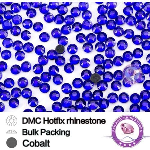 Cobalt SS6 SS10 SS16 SS20 SS30 Bulking Packing HotFix Rhinestone For Garments Bags And Shoes
