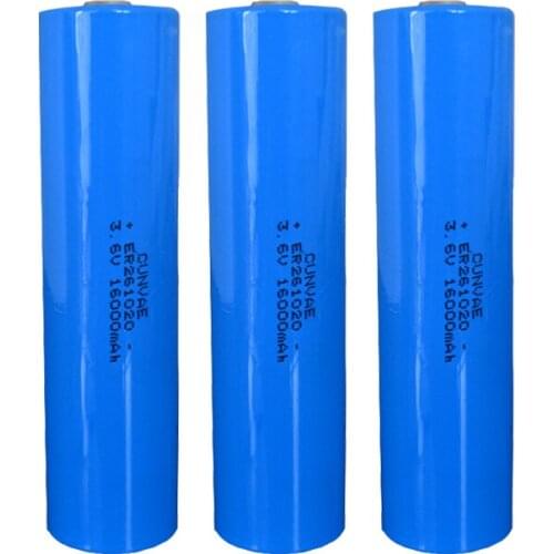 3Pcs ER261020 Lithium Battery ER 261020 16000mAh 3.6V Li-SOCl2 High Drain Battery For electricity meter gas meter 261020