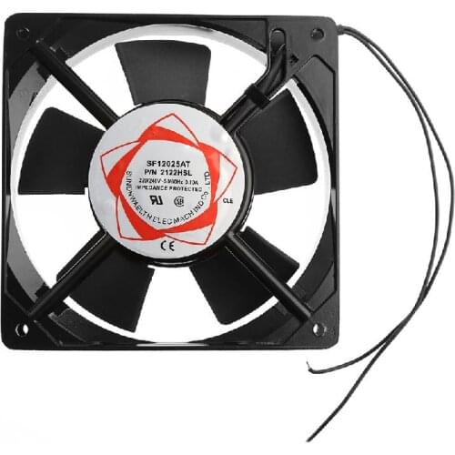 M5TE SF12025AT 2122HSL 12025 120mm Sleeve Bearing 220-240V AC 2-Wire Case Cooling Fan