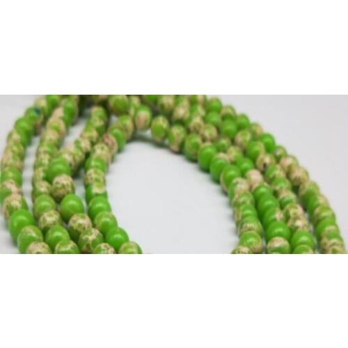 Natural Emperor Stone color Round Spacers Loose Beads For Jewelry Making DIY Bracelets g5sg