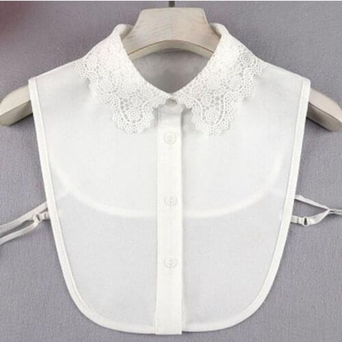 New Fashion Girl School Uniform Fake Collar Shirt Chiffon All-Match Fake Collar Women Detachable Collars Top