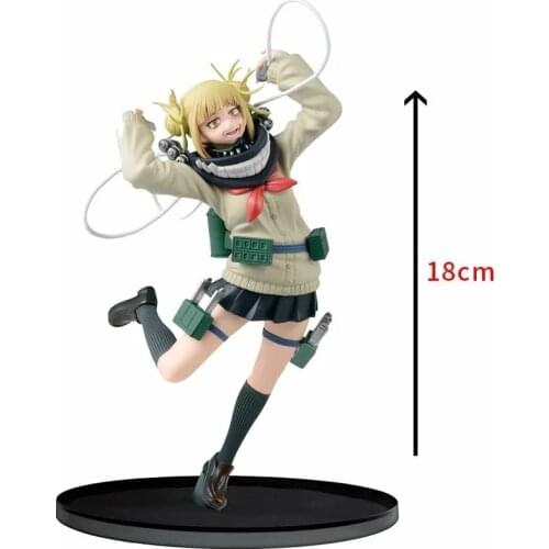 Original My Hero Academia Himiko Toga Midoriya Izuku Cross my body DXF 18CM Action Figure Figura de accion