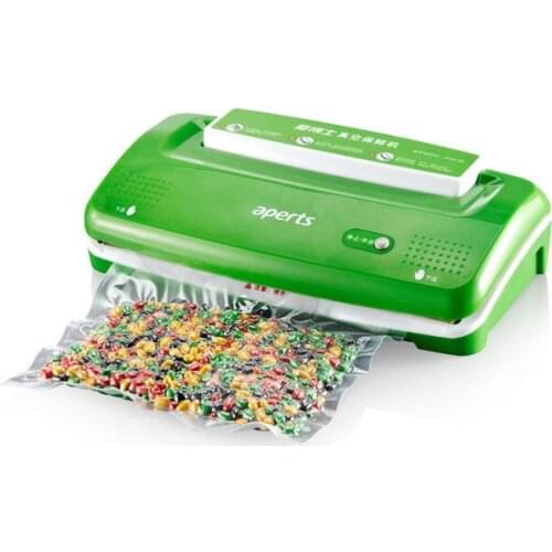 VS1000 commercial automatic vacuum packaging machine household Small sealing machine meat/vegetable food vacuum sealer 220V/50HZ