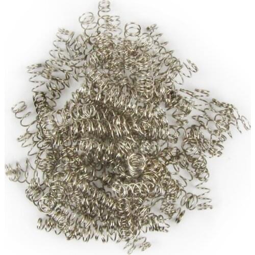 NEW 50pcs Guitar Bass Humbucker Pickup Springs Chrome 22x7-5.5mm Tower Shape for Guitar Accessories