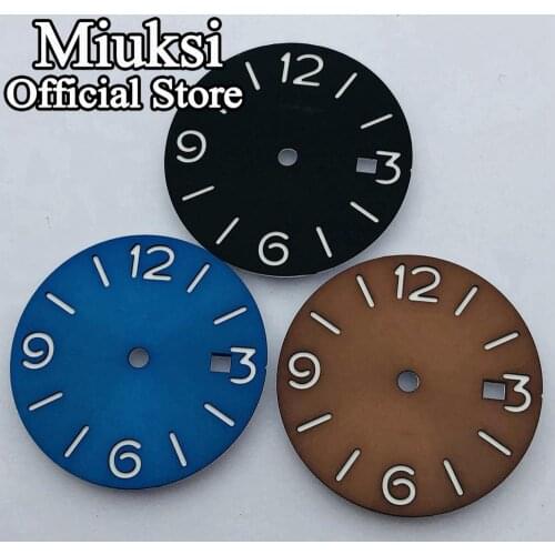 Miuksi 31.5mm sandwich dial luminous dial fit ETA2824 2836 Mingzhu DG 2813 3804 Seagull ST1612 Miyota 8205 8215 821A movement