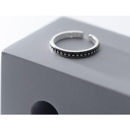 Punk Vintage Round Beads Rings For Women Boho Female Charms Jewelry Men Antique Knuckle Ring Fashion Party Gift