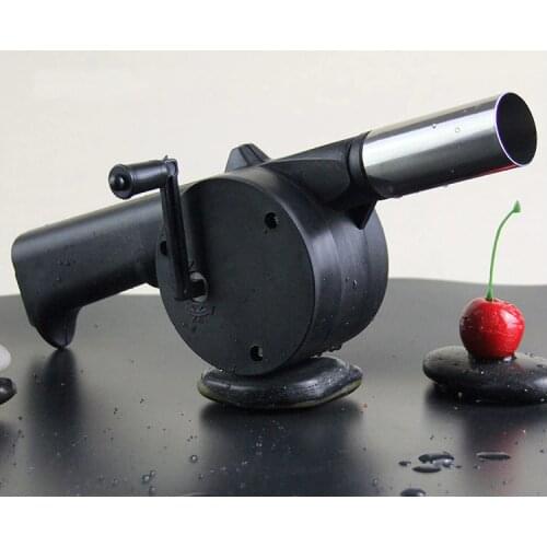 1PC Outdoor Picnic Camping Hand Crank Powered Barbecue BBQ Grill Fan Air Blower-Manual Operated Hand Fan Air Blowers OK 0392