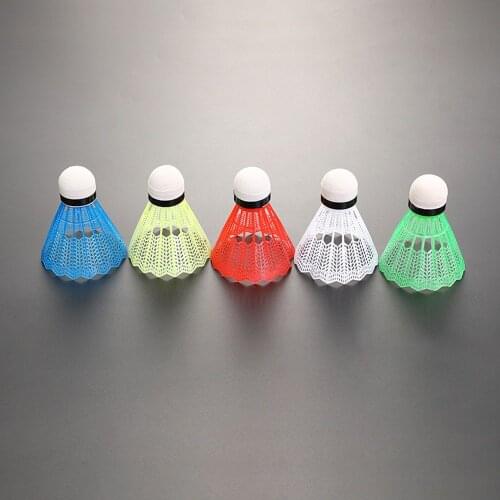 12PCS Outdoor Supplies Colorful Badminton Balls Portable Badminton Travel Out Products Sport Training Shuttlecocks