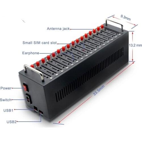 4G modem bulk sms machine sim7100E 16 port gsm modem pool for mass sms marketing support at command IMEI change
