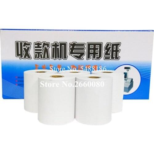 50 Rolls/lot 80mm Thermal Paper POS Receipt Roll Thermal Printer Cash Register Ticket Roll 80x72mm Thermal Roll Paper
