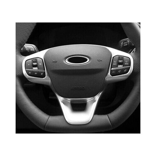 ABS Accessories Matte Steering Wheel Button Cover Trim For Ford Kuga Escape 2020
