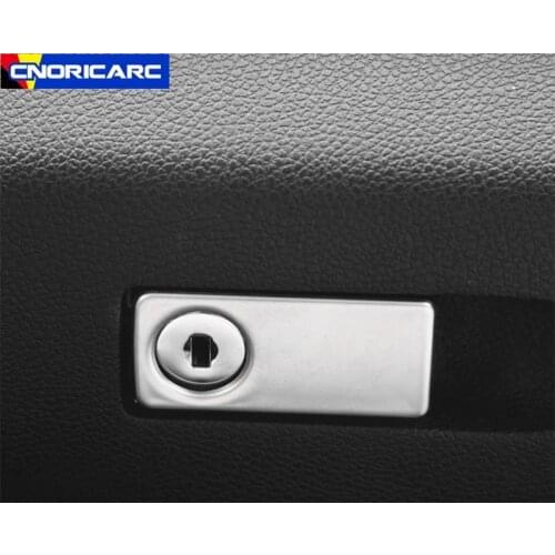 Stainless Steel Car Copilot Glove Box Switch Sticker Trim For Mercedes Benz C E Class W204 W212 GLK X204 CLS W218 Accessories