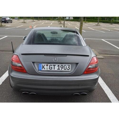 Carbon Fiber Car Rear Wing Trunk Lip Spoilers Fits For 04-10 Benz SLK R171 2004-2010