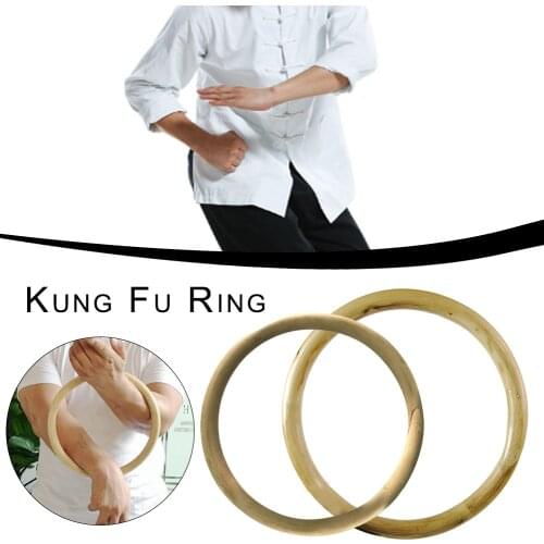 Wing Chun Kungfu Ring Bamboo Wrist Strength Hand Flexibility Training Martial Arts Strength Training Steel Rattan Ring