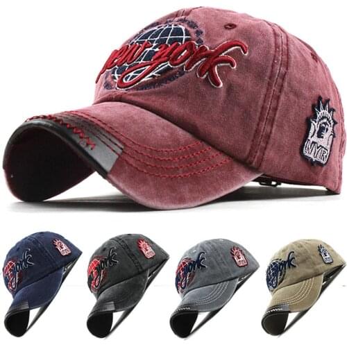 Outdoor High Quality Baseball Caps Women Men Cotton Embroidered Summer Adjustable Hats NEW YORK Snapback Cap