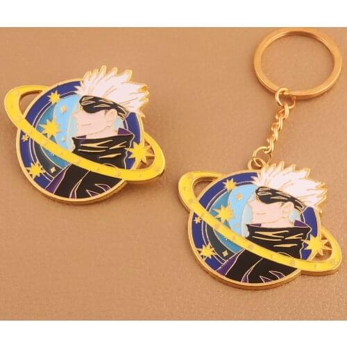 Jujutsu Kaisen Keychain Japan Anime Figure Pendant Key Chain Accessories Fashion Alloy Enaml Key Rings Charms Gifts for Fans NEW